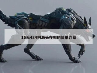 16天484例源头在哪的简单介绍