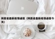 陕西省最新疫情通报（陕西省最新疫情通报今天）
