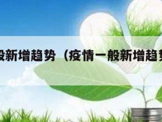 疫情一般新增趋势（疫情一般新增趋势是什么）